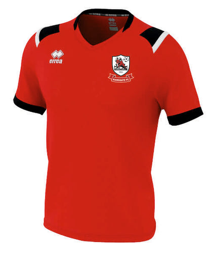 Red Ramsgate Football club 1st Team Shirt.